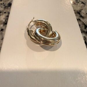 14K Gold Elegant Gold Hoop Earrings